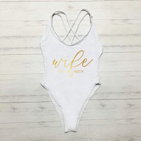 Wife of the Party + The Party - Once Piece Cross-Back Suit